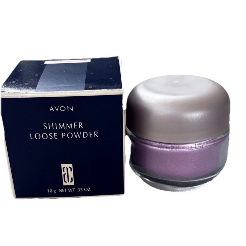 NEW AVON Loose Powder Shell Shimmer Face powder pink 10g